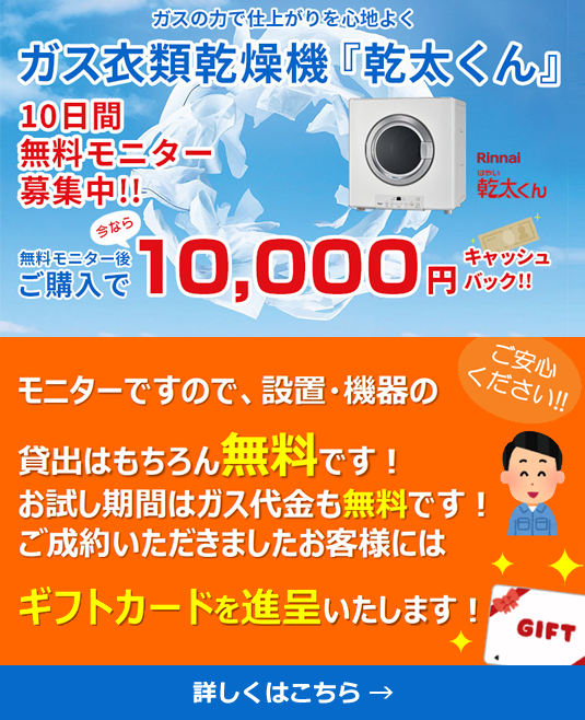 10日間無料モニター募集中！
